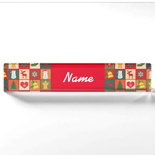 Christmas Symbols Medley Art Thunder_Cove Nameplate
