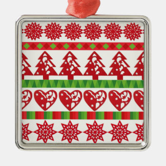 Christmas symbols metal tree decoration