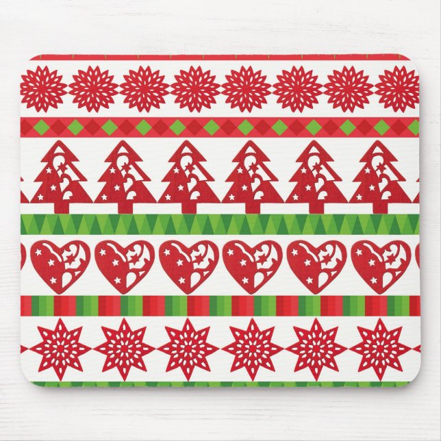 Christmas symbols mouse pad (Front)