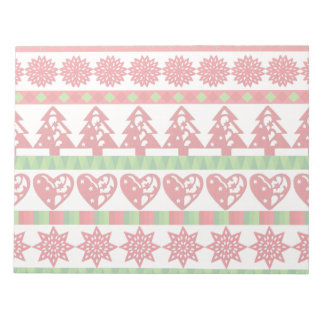 Christmas symbols notepad