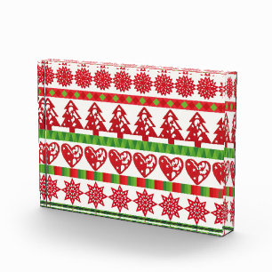 Christmas symbols photo block