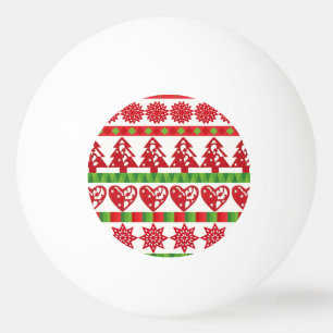 Christmas symbols ping pong ball
