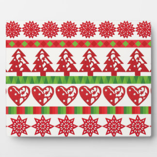 Christmas symbols plaque
