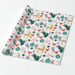 Christmas Symbols Seamless Pattern Wrapping Paper<br><div class="desc">This colourful Christmas pattern with Christmas symbols will be a fun way to wrap your Christmas presents. White background version.</div>