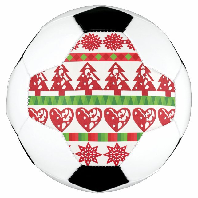 Christmas symbols soccer ball (Front)