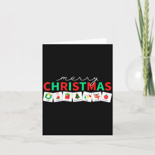Christmas Symbols Special Education Teacher Speech Card