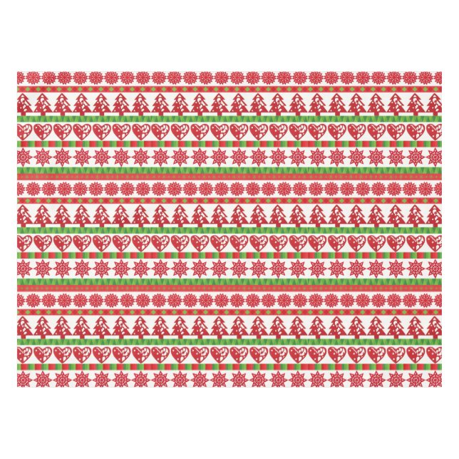 Christmas symbols tablecloth (Front (Horizontal))