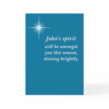 Christmas sympathy card - customisable!