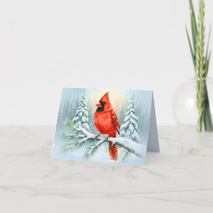 Christmas Sympathy Note Cardinal Memorial Holiday Card