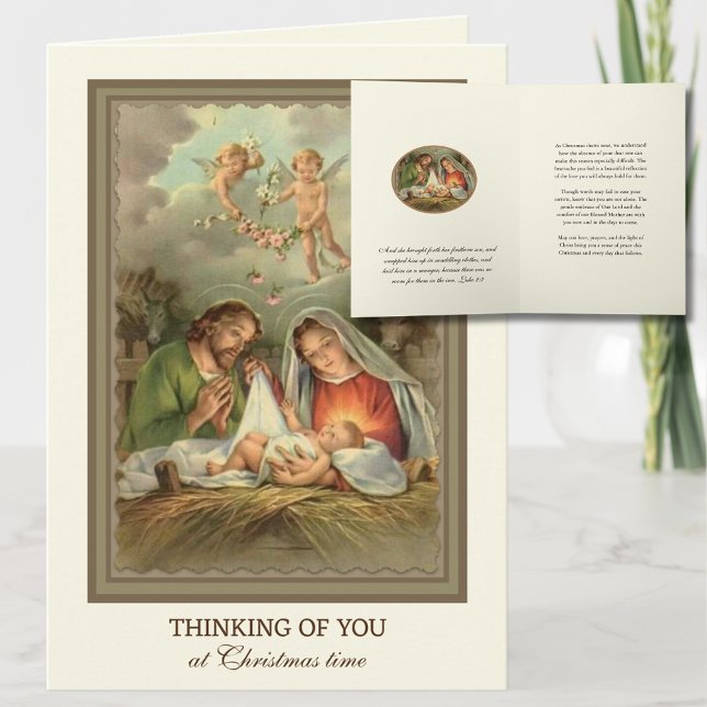 Christmas Sympathy Thinking of You Remembrance Holiday Card (Creator Uploaded)