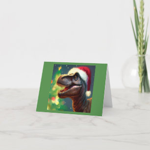 Christmas T-Rex 2 Holiday Card