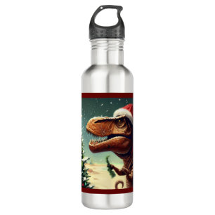 Christmas T-Rex 4 710 Ml Water Bottle