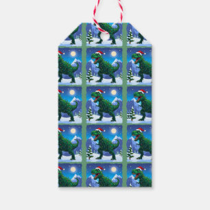 Christmas T Rex Gift Tags