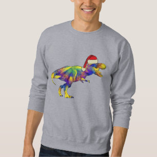 Christmas T Rex Santa  Sweatshirt