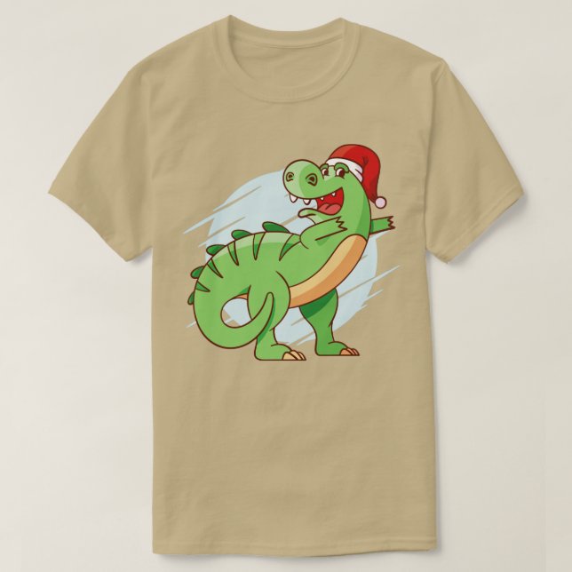 Christmas T Rex T-Shirt (Design Front)