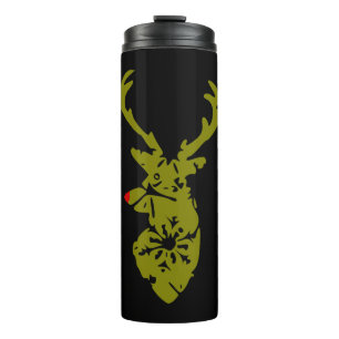 Christmas T Shirt, Cool Christmas Deer Shirt Thermal Tumbler