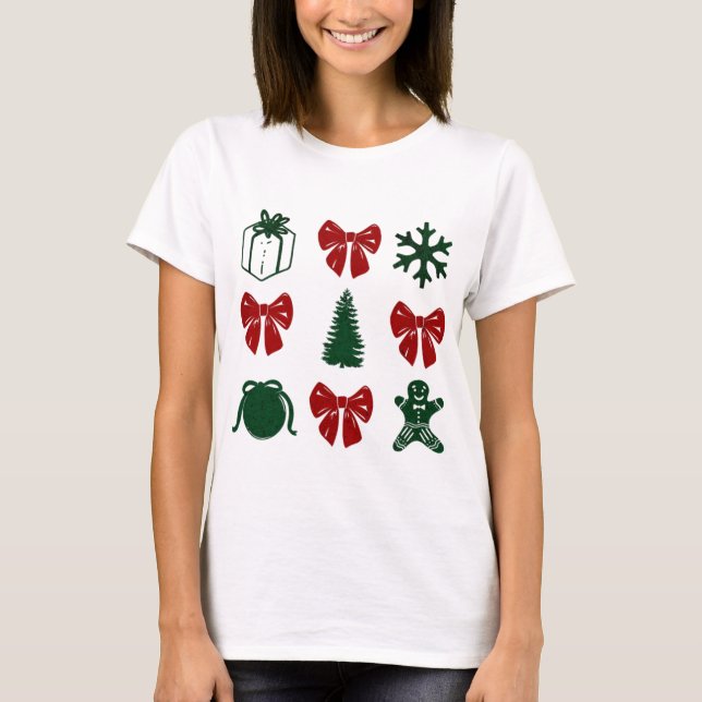 Christmas T-shirt coquette (Front)