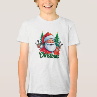 Christmas T-shirt design and white background Tri-Blend Shirt