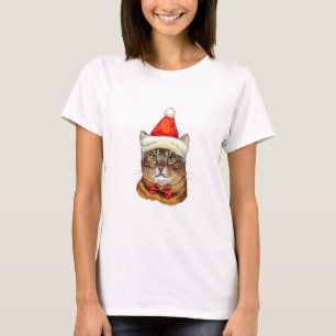 Christmas Tabby Cat T-Shirt