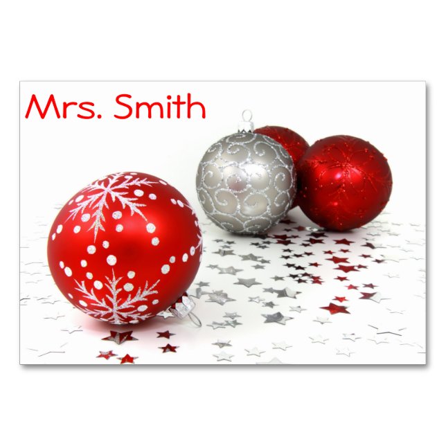 Christmas Table Card (Front)