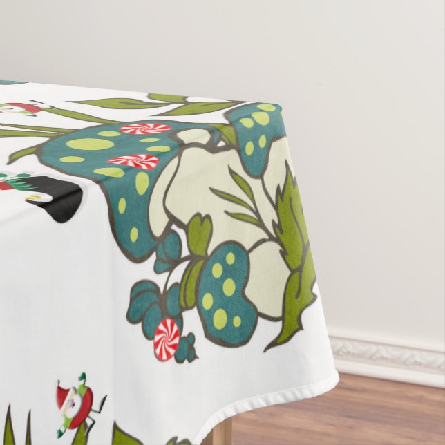 Christmas Tablecloth, Merry Christmas Santa Tablecloth (In Situ)