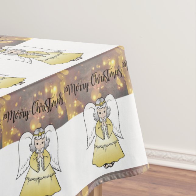 Christmas Tablecloth, Merry Christmas Tablecloth (In Situ)