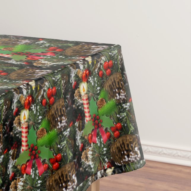 Christmas Tablecloth, Merry Christmas Tablecloth (In Situ)