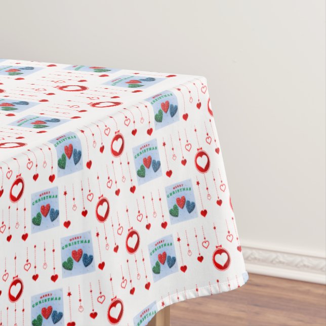 Christmas Tablecloth, Merry Christmas Tablecloth (In Situ)
