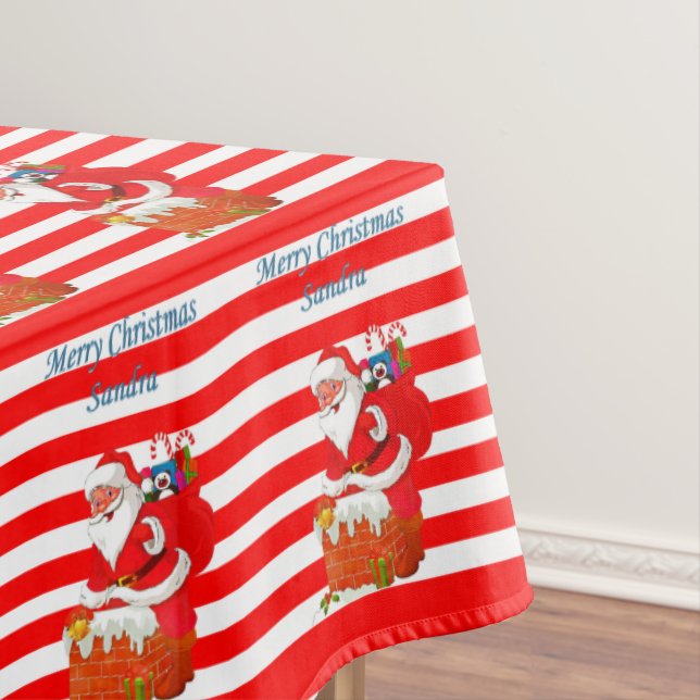 Christmas Tablecloth, Merry Christmas Tablecloth (In Situ)