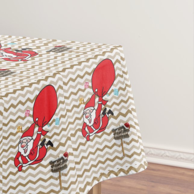 Christmas Tablecloth, Santa Tablecloth (In Situ)