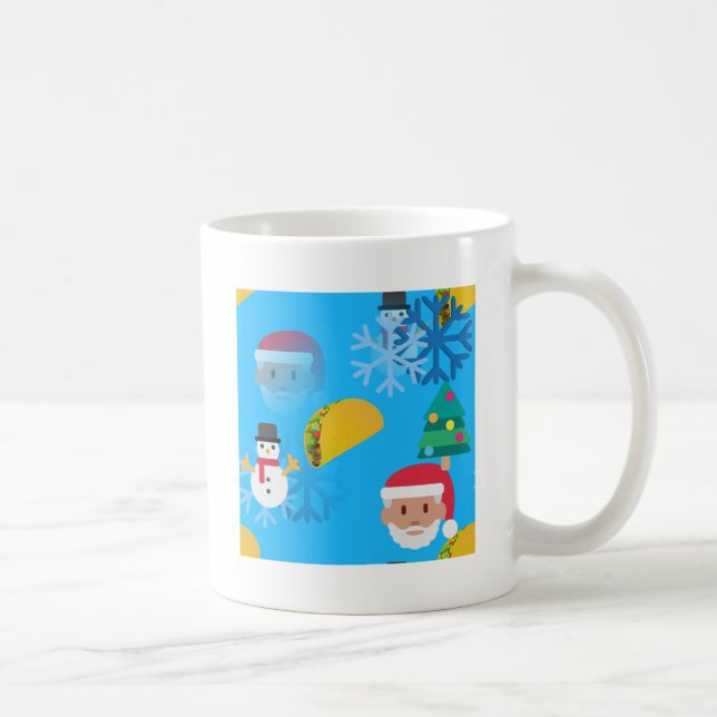 christmas taco emoji coffee mug (Right)