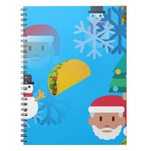 christmas taco emoji notebook