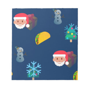 christmas taco emoji notepad