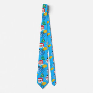 christmas taco emoji tie