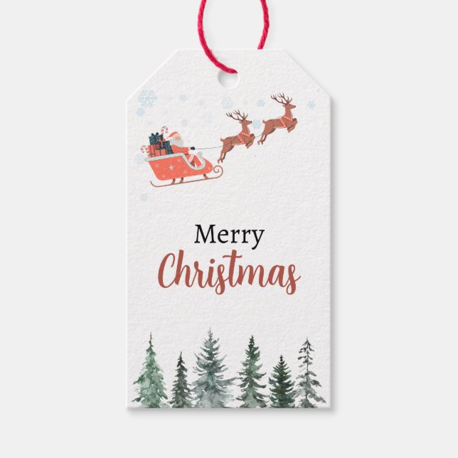  Christmas Tag (Editable) -  (Front)