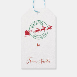 Christmas tag North Pole delivery