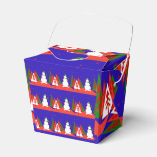Christmas Takeout Box - Favor Box Gifts - Xmas