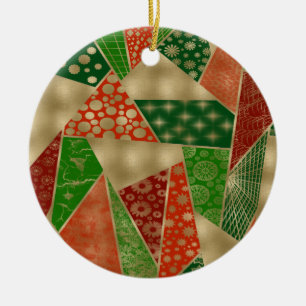 Christmas Tangle Ceramic Tree Decoration