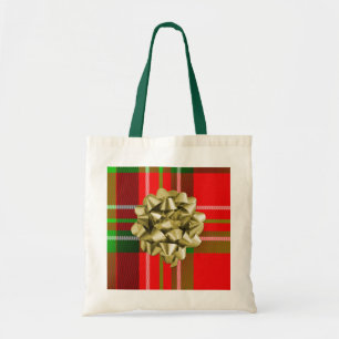 Christmas Tartan Bag with Bow