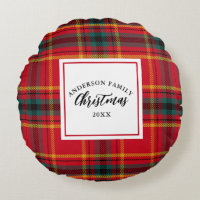 Christmas Tartan Plaid Family Name Year
