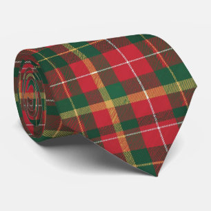 Christmas Tartan Red and Green Tie