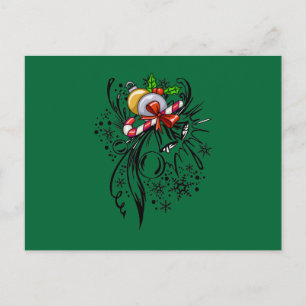 Christmas Tattoo Holiday Postcard