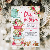 Christmas Tea Birthday Party Tea For Three Party