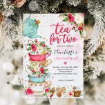 Christmas Tea Birthday Party Tea For Two Party Invitation<br><div class="desc">Christmas Tea Birthday Party Tea For Two Party Invitation
All designs are © PIXEL PERFECTION PARTY LTD</div>