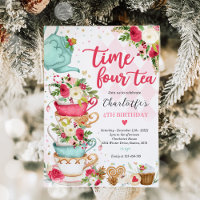 Christmas Tea Birthday Party Time Four Tea Party
