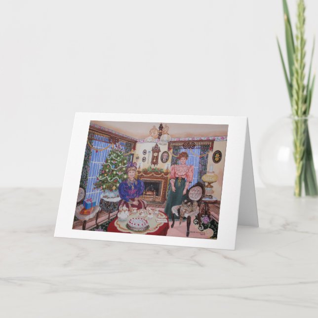 Christmas Tea in the Parlor Holiday Card (Front)