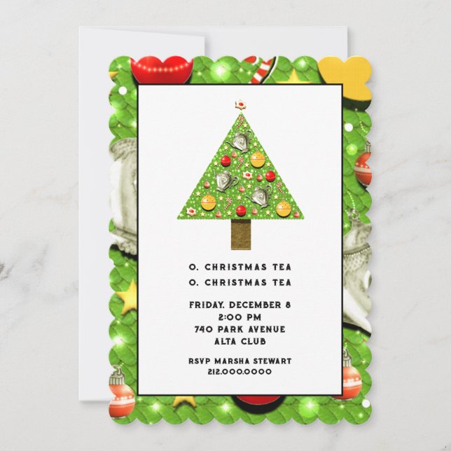 Christmas Tea invitation (Front)