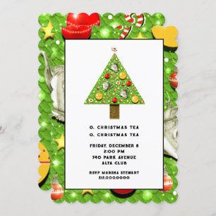 Christmas Tea invitation