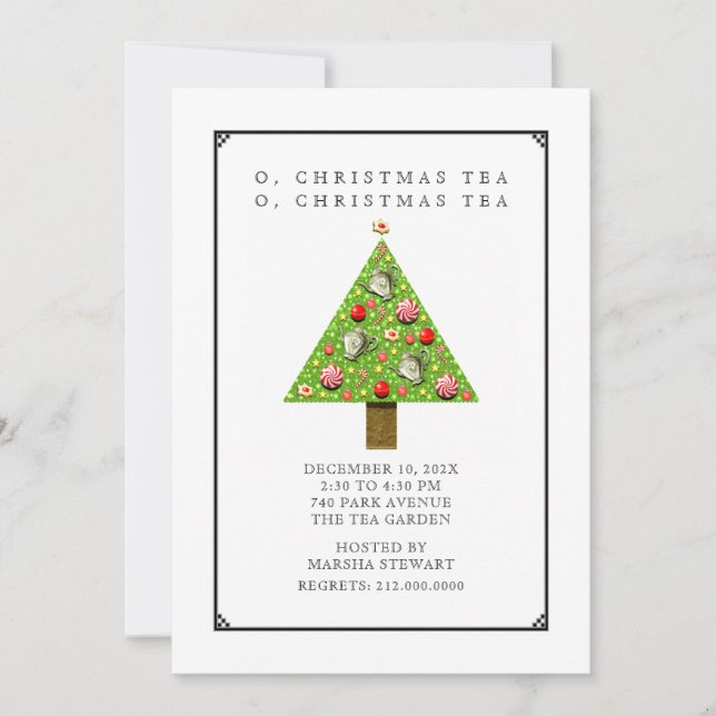Christmas Tea invitations (Front)