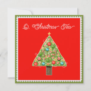 Christmas Tea Invitations